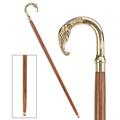 Design Toscano Elephant Curved Handle Solid Hardwood Walking Stick TV6216